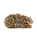 Senhoras tiger rhinestone bolsa oco para fora cristal noite embreagem bolsa diamante bolsas de noite para festa de casamento