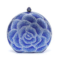 Flower Handmade Evening Clutch For Female Crystal Dinner Bag Shoulder Bags Luxury Designer Handbags Banquet Party Bags Dress Bag