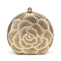 Flower Handmade Evening Clutch For Female Crystal Dinner Bag Shoulder Bags Luxury Designer Handbags Banquet Party Bags Dress Bag